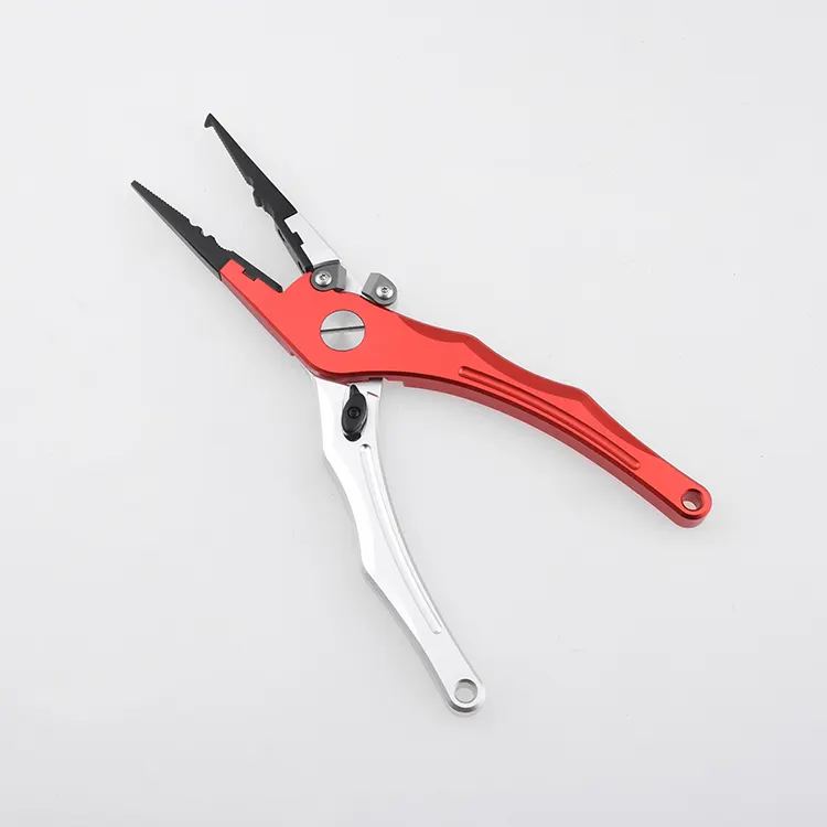 Wholesale Outdoor Chrome Steel Fishing Plier Scissor Tackles Portable Tools Aluminum Fish Lip Plier Scissors