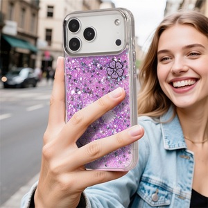 เคสโทรศัพท์แบบเหลววิบวับลายผีเสื้อสุดหรู สำหรับ iPhone 15 16 17 Pro Max ผลิตจากโรงงาน OEM ขายส่ง ป้องกันการกระแทก - Product Image 5