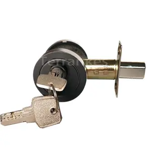 Fabricante de fechaduras deadbolt liga de zinco Exportar para a Austrália Porta do quarto fechaduras auxiliares fosco fechaduras pretas