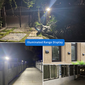 Lampada solare <span class=keywords><strong>per</strong></span> esterni con sensore di movimento PIR a luce solare a LED lampada da parete impermeabile IP54 lampione stradale da giardino alimentato a luce solare solare - Product Image 4