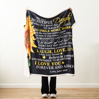 OEM Trade Assured Qualitäts-Digital-Sublimationsdruck Flanell-Sherpa-Decke Weiche Dicke Plüschdecke als Geschenk für die Tochter