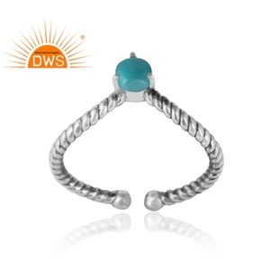 Arizona Turquoise Prong Set <b>Ring</b> Gemstone Jewelry Supplier Antique 925 Sterling Silver Designer <b>Ring</b> <b>Dainty</b> Collection - Product Image 6