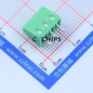 1751251 Screw Terminal Block Through hole Component (THT),P=3.5mm Connector 1x3P 3.5mm Green Through Hole - Product Image 1