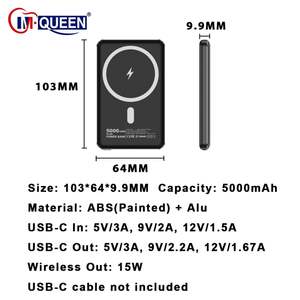 พาวเวอร์แบงค์ไร้สาย PD 22.5W แบตเตอรี่ลิเธียมโพลิเมอร์ ชาร์จเร็ว ใช้งานได้ทั่วไป พกพาสะดวก ชาร์จไร้สายแบบแม่เหล็ก ความจุสูง 5000mAh - Product Image 2