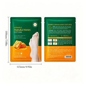 Masque-<span class=keywords><strong>gants</strong></span> réparateurs et nourrissants pour les <span class=keywords><strong>pieds</strong></span> secs au miel <span class=keywords><strong>de</strong></span> Manuka et à la vitamine E – Vente en gros à chaud - Product Image 3