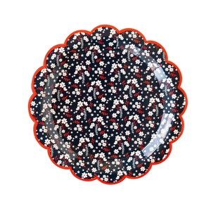 Platos de Papel Desechables DAMAI Navy Liberty con Diseño Floral, Juego de Platos y Servilletas para Fiestas, Platos de Papel Impresos Personalizados - Product Image 4