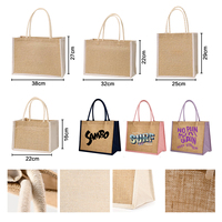 Sac fourre-tout en toile de jute PE grand format, réutilisable, écologique, avec logo personnalisé, idéal pour les mariages, la plage, les courses et comme sac à main pour femme - Vente en gros usine
