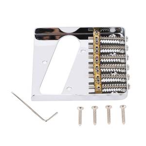 Puente de <span class=keywords><strong>guitarra</strong></span> de 54 mm con selletas de latón, puente metálico de 6 cuerdas de repuesto para guitarras eléctricas <span class=keywords><strong>Telecaster</strong></span> - Product Image 1