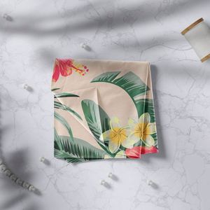 ผ้าพันคอไหมพิมพ์ลายสำหรับผู้หญิง ดีไซน์พิเศษ น้ำหนักเบา ขนาด 90 x 90 ซม. ผ้าซาตินไหมพิมพ์ลาย - Product Image 5