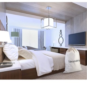 Nhà Máy Giá Biểu Tượng Tùy Chỉnh Công Suất Lớn Không Thấm Nước Dây Kéo Túi Vải Bông Giặt Rửa Túi Cho Trại - Product Image 6