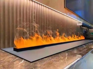 Chimenea Eléctrica Empotrada 3D con Efecto de Llama LED, Calentador de Agua con Vaporización Personalizable para Uso Doméstico y Hotelero - Product Image 5