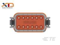 Connecteur de prise automobile Deutsch DT06-12SA, boîtier femelle gris en thermoplastique, étanche, faisceau de câbles électriques