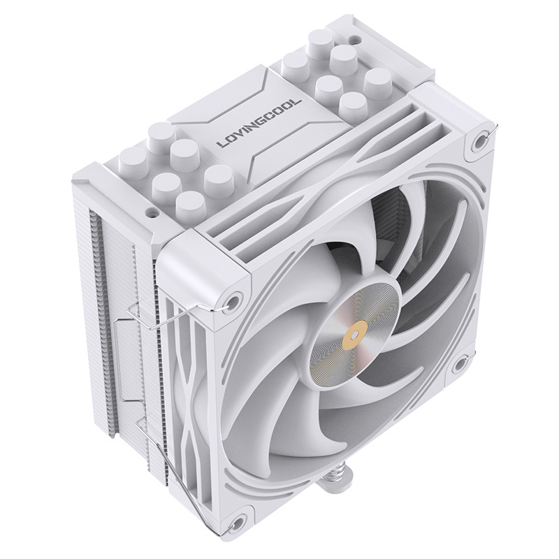 K600-white-six copper tube-single fan-temp control-4pin