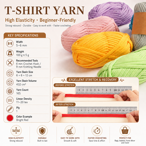 Hilo De <span class=keywords><strong>Trapillo</strong></span> Para <span class=keywords><strong>Tejer</strong></span> <span class=keywords><strong>a</strong></span> <span class=keywords><strong>Crochet</strong></span> En Rollo Mezcla De Poliéster 100% Para Bolsos - Product Image 2