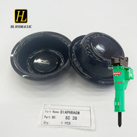 Diaphragme en caoutchouc SC28 pour marteau hydraulique d'excavatrice, pièces de rechange pour kit de réparation d'accumulateur de marteau