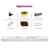 Fuente de Alimentación Conmutada de un Solo Color, Ahorradora de Energía, con Garantía de 5 Años, 30W 36W 60W 96W 100W 150W para Uso Doméstico