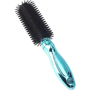 Blue Bling Carbon Combs for Salon Toni and Guy Combs Round Plastic Hair Comb