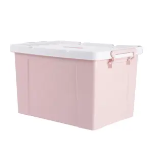 Chinese supplier factory price OEM ODM customized logo plastic storage box bin office organizer pp storage container with lid