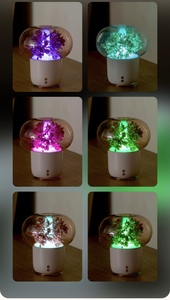 Difusor de Aroma Ultrasónico en Oferta, Humidificador con Flor Eterna y Luz LED para el Hogar y la Oficina - Product Image 3