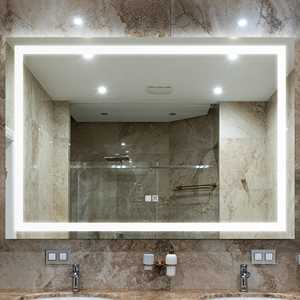 Miroir intelligent LED pour salle de bain, miroir mural pour le maquillage avec éclairage - Product Image 3