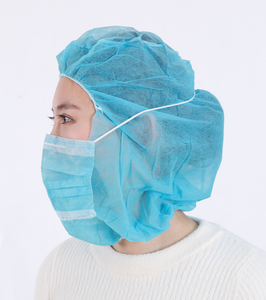 Capuche d'astronaute PP pour atelier de l'industrie alimentaire Casquette <span class=keywords><strong>Astro</strong></span> non tissée avec masque facial - Product Image 2