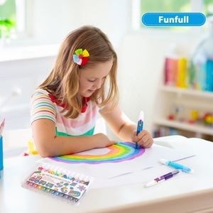 12本入り かわいいジャンボクレヨン 12色 シルクのような描き心地 大型ツイストクレヨン 無毒・水性 洗えるクレヨン お絵描きセット パッケージ - Product Image 6