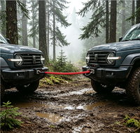 Corde de récupération cinétique robuste 1 po x 30 pi, résistance à la rupture de 52 000 lb, corde de remorquage 4x4, couleur et logo personnalisés, OEM ODM