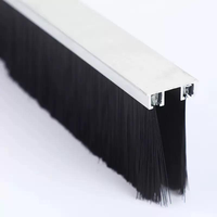 Brosse de joint d'étanchéité industrielle personnalisée directement de l'usine Saman, à poils en nylon droits/ondulés, pour portes et fenêtres, anti-poussière, support OEM