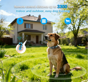 Dual <strong>Dog</strong> <strong>Training</strong> <strong>Collar</strong> 1000M Range One-Click No Shock Lock TFT Screen <strong>Collar</strong> with Rechargeable Boost Shock Auto Sleep 5 Modes - Product Image 3