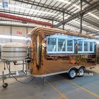 Seahisun Hot Dog Bar mobile Café-restaurant Crème glacée Snack chariot Street Catering Food Van Fast Food Truck Trailer avec cuisine complète