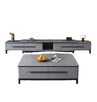 Table basse moderne minimaliste en bois extensible et pliable avec un design élégant pour l'ameublement de la maison