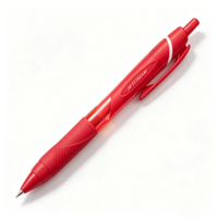 Stylo bille rétractable coloré UNI Jetstream SXN150C05 0,5 mm, 8 couleurs, corps transparent, recharges remplaçables SXR5, bureau, école