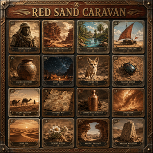 Carta da Collezione in Metallo Personalizzata Serie Caravan Sabbia Rossa con Rilievo 3D in Ottone Antico, Souvenir Regalo, Produzione OEM ODM - Product Image 4