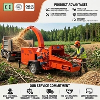Meilleur broyeur de bois à moteur diesel, broyeur de bois portable, broyeur d'arbres, broyeur de petites et grandes branches d'arbres, broyeur de feuilles de palmier