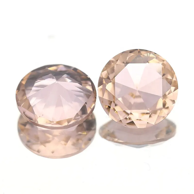 Wuzhou DS Jewelry Semi Precious round cut 8mm synthetic stone suppliers