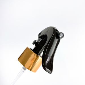 YLO <span class=keywords><strong>28</strong></span>/<span class=keywords><strong>410</strong></span>, алюминиевый блестящий мини-распылитель с золотым замком для пластиковой бутылки - Product Image 3