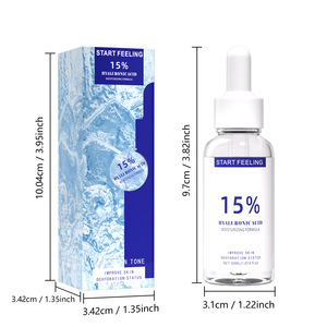 Sérum à l'acide hyaluronique 15% Super hydratant Sérum pour le visage à absorption rapide Hydratation profonde pour les peaux déshydratées Tous types de peau - Product Image 2