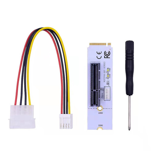 M.2 to PCI-E 1x4x Adapter Ngff to PCI-E X1x4 Adapter Graphics Card Usb3.0 Extension Cable