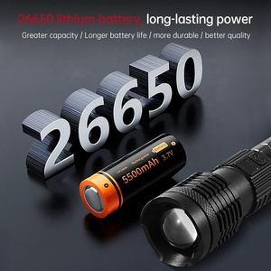 Đa Chức Năng <span class=keywords><strong>LED</strong></span> Ngoài Trời <span class=keywords><strong>Torch</strong></span> 26650 Ma Điện Hiển Thị Mạnh Mẽ Đèn Cho Nhà Cắm Trại Phiêu Lưu Đi Bộ Đường Dài Hợp Kim Nhôm Cơ Thể - Product Image 4