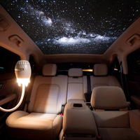 Luz Nocturna de Techo con Proyección de Cielo Estrellado de Alta Definición, Ajustable, Luz Ambiental, Decoración Interior para Automóvil, 5V