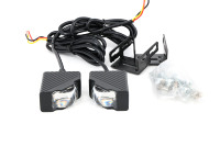 Lámpara LED de asistencia de giro para coche de tamaño MINI de alta calidad, 22W, blanco, amarillo, 6500K, 3200K, fácil de instalar, bombillas DRL de rejilla delantera