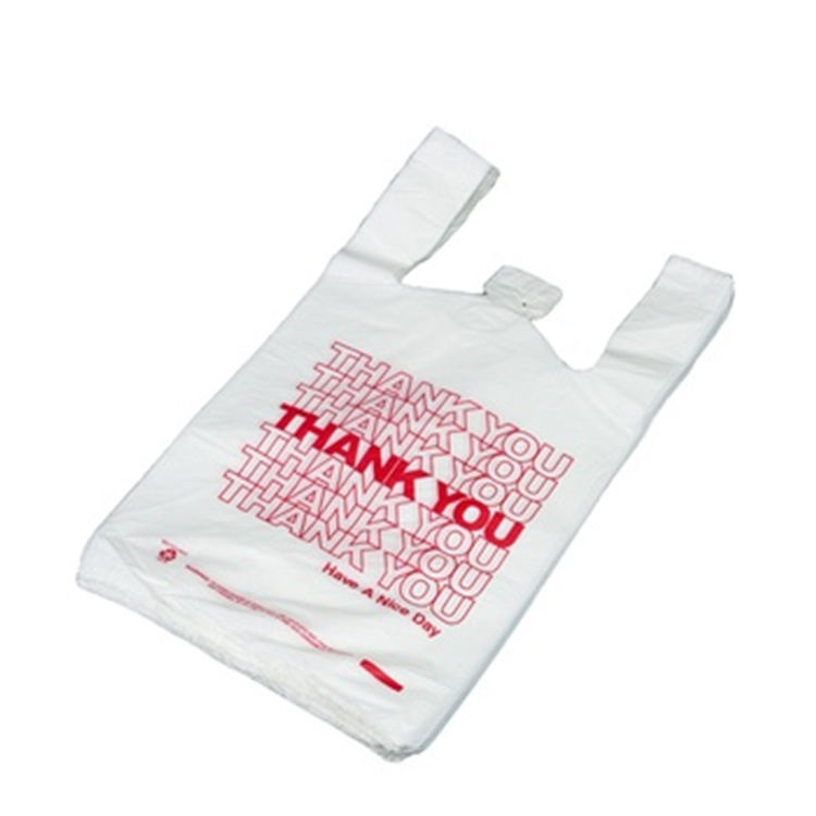 Hdpe Degradable Print T-shirt Plastic Carry Out Shopping Vest Bags