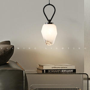 Lampe suspendue à tête unique pour salon, salle à manger, hôtel, chambre à coucher, chambre d'amis, table d'appoint, lampe de chevet, lustre, luminaire suspendu - Product Image 4