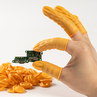 Gants de sécurité en caoutchouc isolés jetables, antidérapants, antistatiques, en latex, pour usage électronique en usine