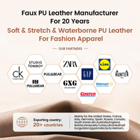 Direkt vom Hersteller Bedruckter Wasserdichter PU-Lederstoff Modische Kleidung Hosen Jacken Designer-Qualität