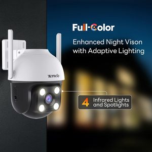 Tenda 2K QHD açık Wi-Fi güvenlik kamera 4MP Plug-in 360 ° tam kapsama renk gece görüş AI insan/araç/hareket algılama - Product Image 1