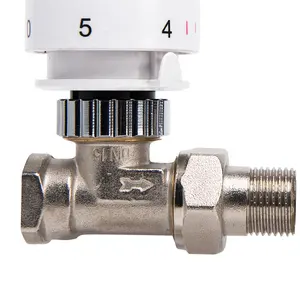 Top Quality Thermostatic Radiator Valve Thermostatic Radiator Valve Control Valve Nickel Plating Trv