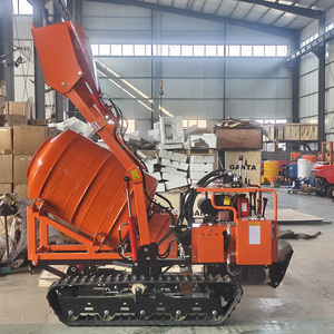 Mini Bétonnière sur Chenilles 1100L Portable avec <span class=keywords><strong>Pelle</strong></span> Autochargeuse pour Petits Chantiers de Construction - Product Image 3