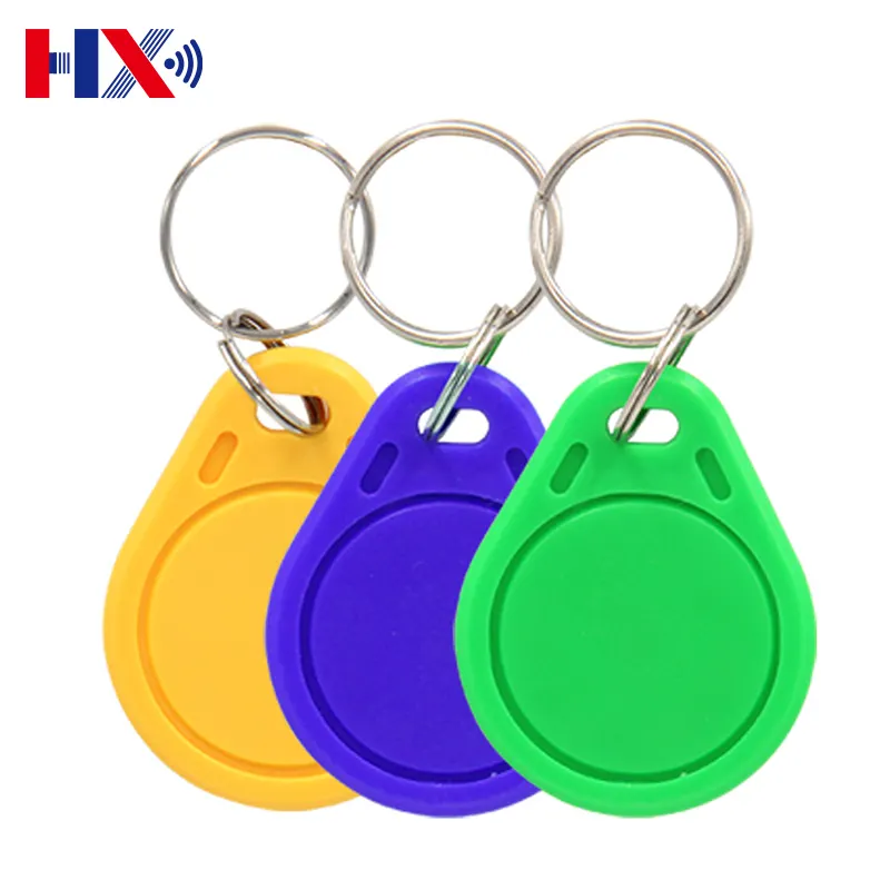 Kunci 125Khz dapat ditulis EM ID T5577 RFID Keyfob NFC Key Tag jarak akses duplikat Tag RFID