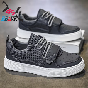 Zapatillas Deportivas de Plataforma con Malla Blanca y Verde para Hombre BBAVR, con Cordones, Punta Redonda, Transpirables, Suela de PVC, para Verano, que Aumentan la Estatura - Product Image 3